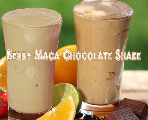 Berry Maca Chocolate Shake